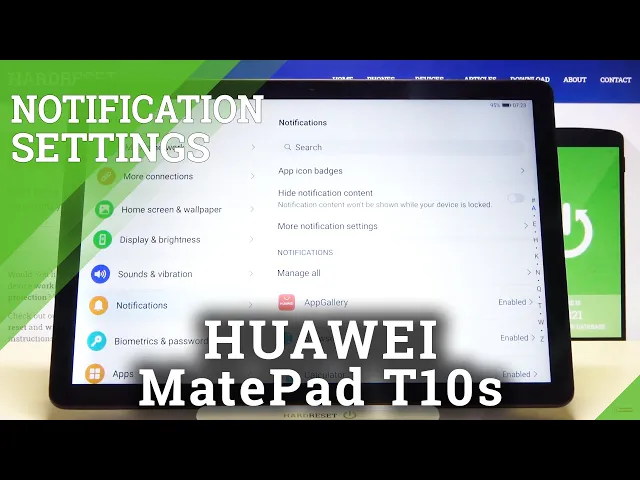 Video thumbnail for How to Personalize Notifications on HUAWEI MatePad T10s – Customize Notifications