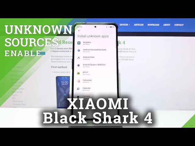 Video thumbnail for How to Enable Downloading from Unknown Sources in Xiaomi Black Shark 4 - Install Apps from Browser