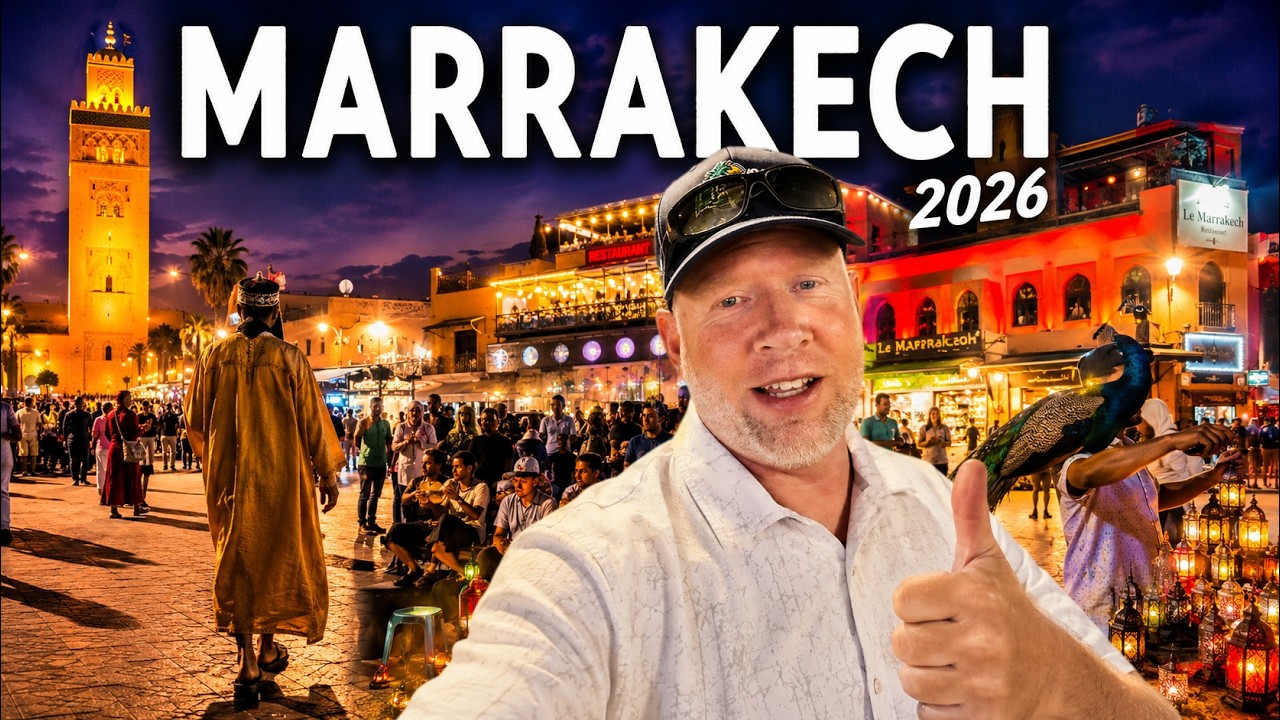 Video thumbnail for The Crazy Nightlife of Marrakech, Morocco 2026 Tour 4K