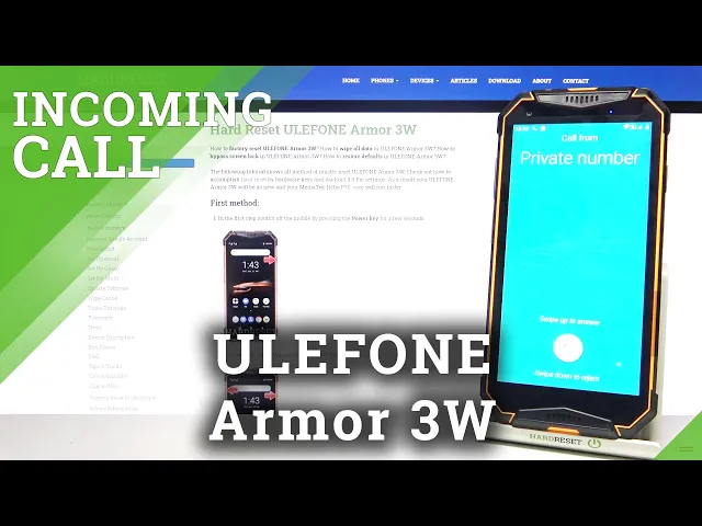 Video thumbnail for Incoming Call Screen Panel Review on Ulefone Armor 3W – Check Call Screen Options