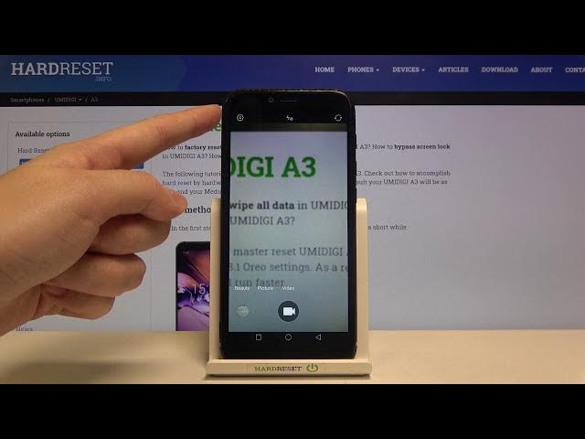 Video thumbnail for How to Switch On Image Stabilization in UMIDIGI A3 - Access Camera Settings