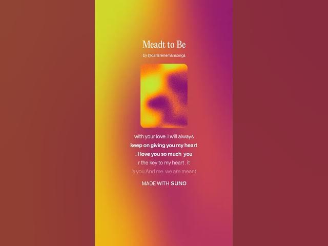 Video thumbnail for meant to be written by Carl Reneman