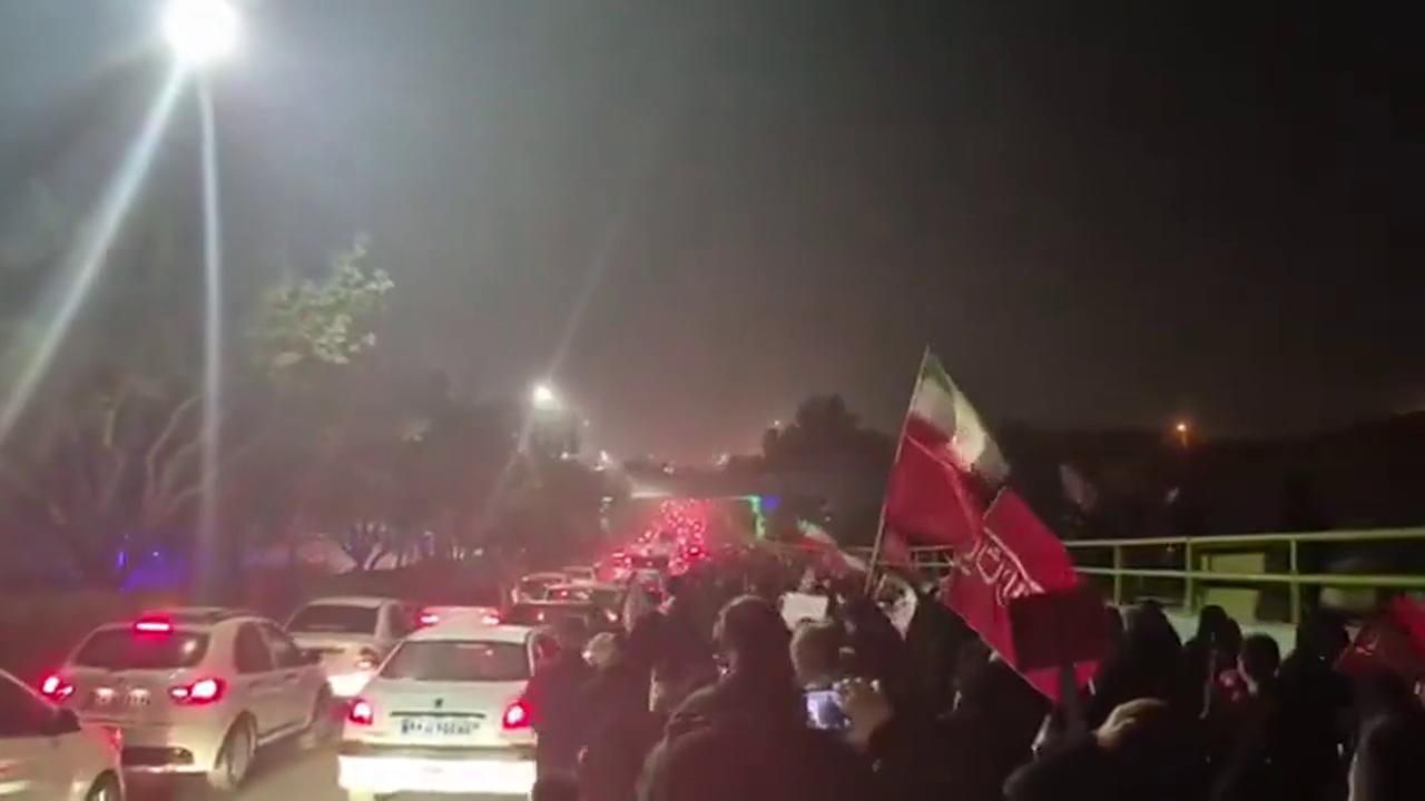 Video thumbnail for Iran: Overnight Crowds Fill Qom as Khamenei’s Body Arrives.