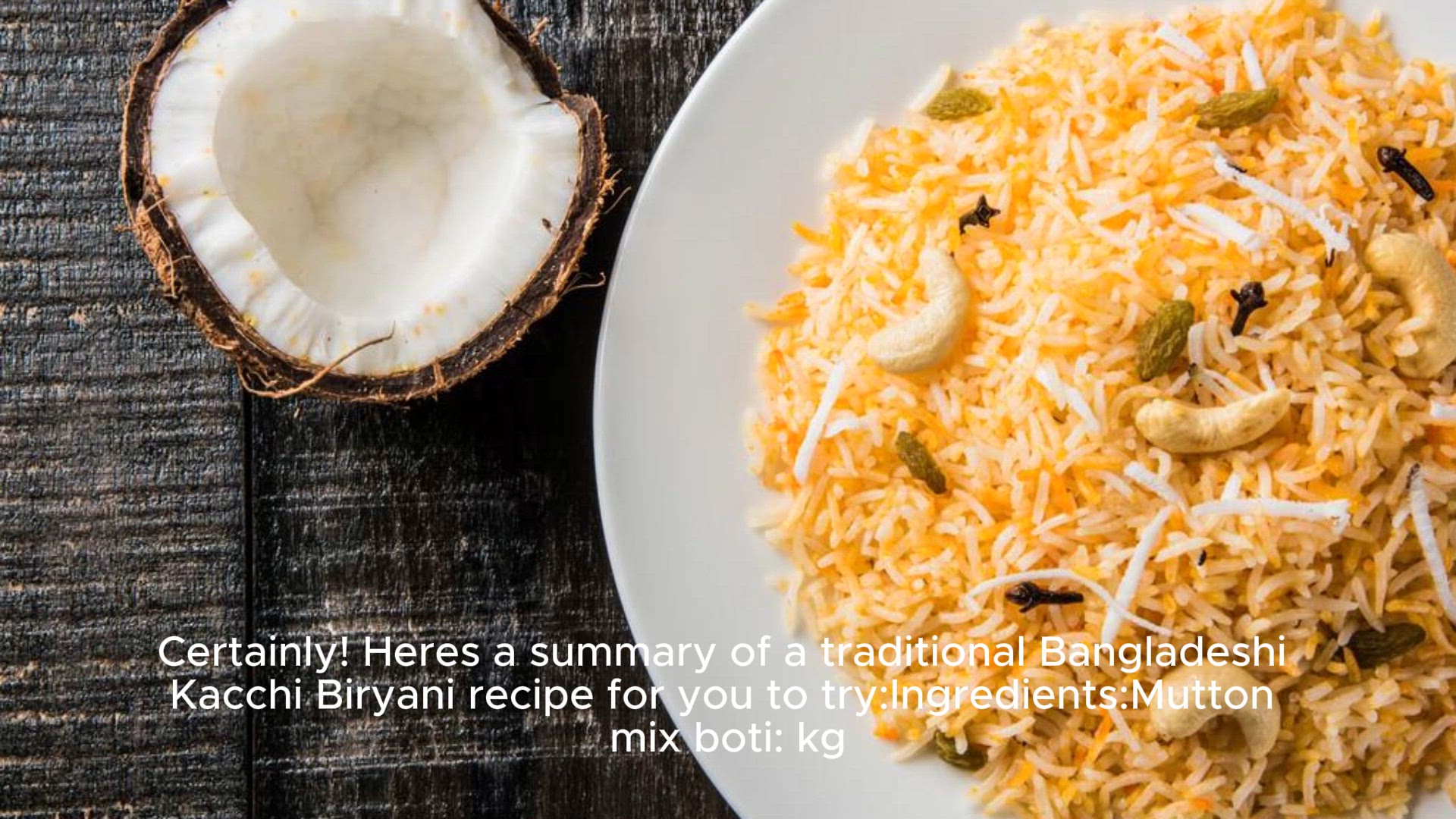Video thumbnail for kacchi Biriyani Recipe