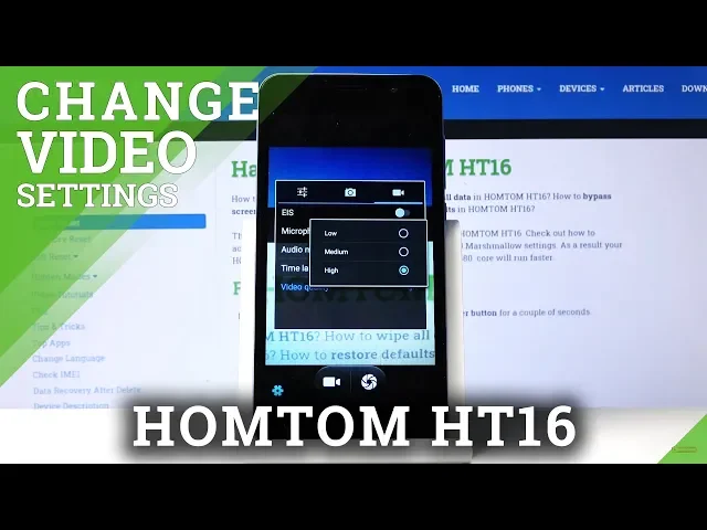 Video thumbnail for How to Change Video Resolution HOMTOM HT16