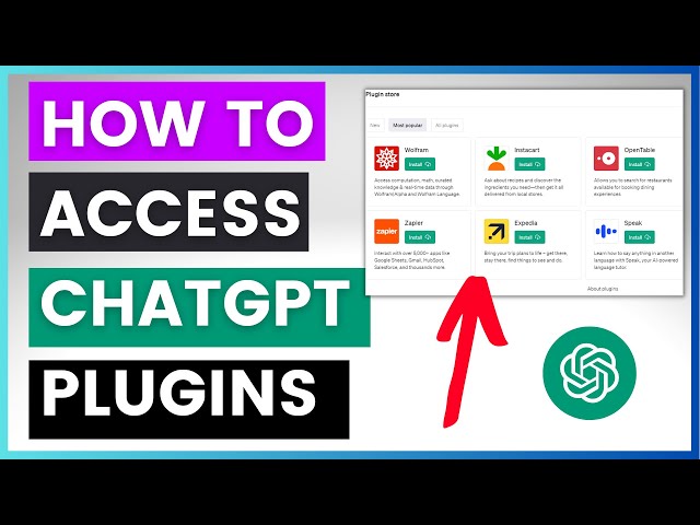 Video thumbnail for How To Access ChatGPT Plugins In Your ChatGPT Account?