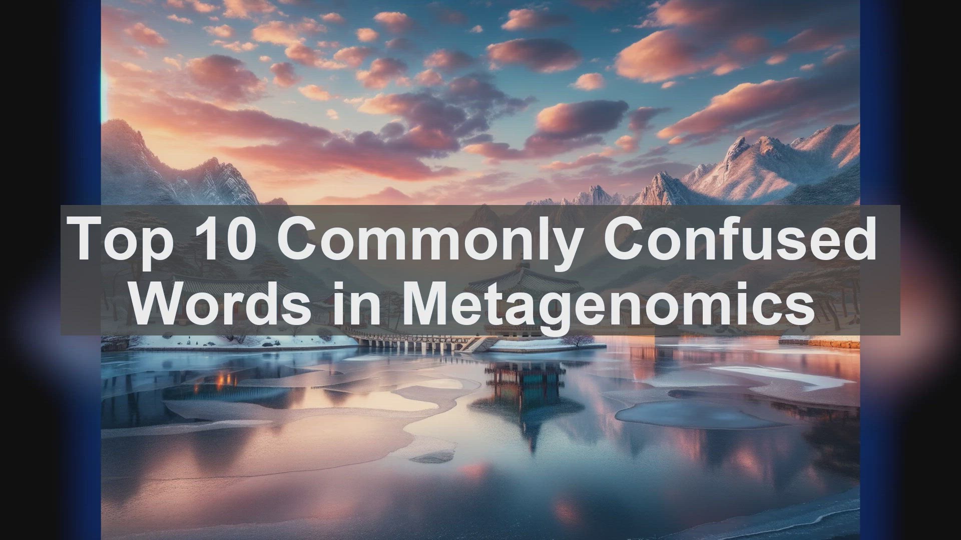 'Video thumbnail for Top 10 Commonly Confused Words in Metagenomics'