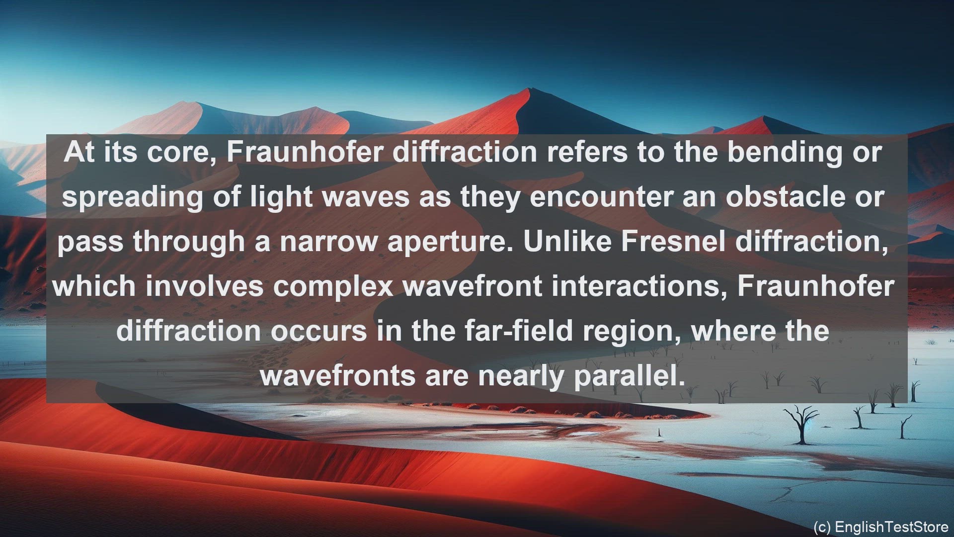 'Video thumbnail for Fraunhofer diffraction in science  definition and examples'