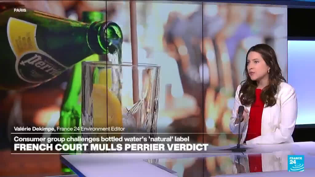 Video thumbnail for French court mulls Perrier verdict: Consumer group challenges bottled water’s “natural” label