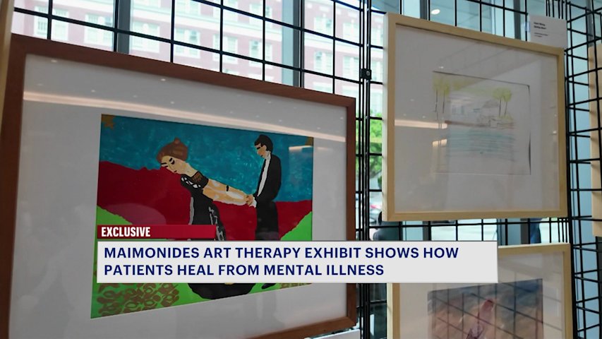 Video thumbnail for Maimonides Medical Center hosts art therapy exhibit from patients