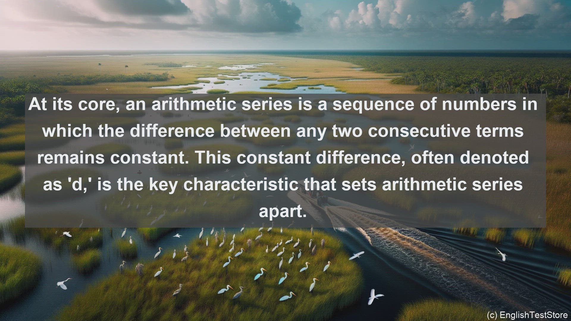 'Video thumbnail for Arithmetic series in science  definition and examples'