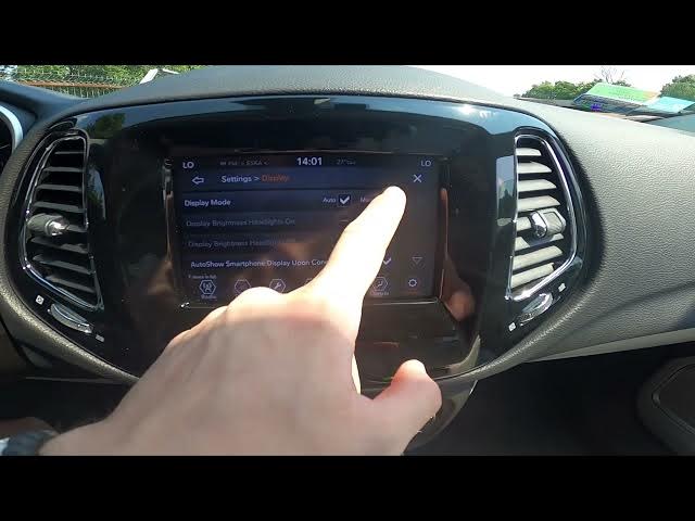 Video thumbnail for How to Enable or Disable Night Mode in Jeep Compass II ( 2017 - now ) - Change Display Mode