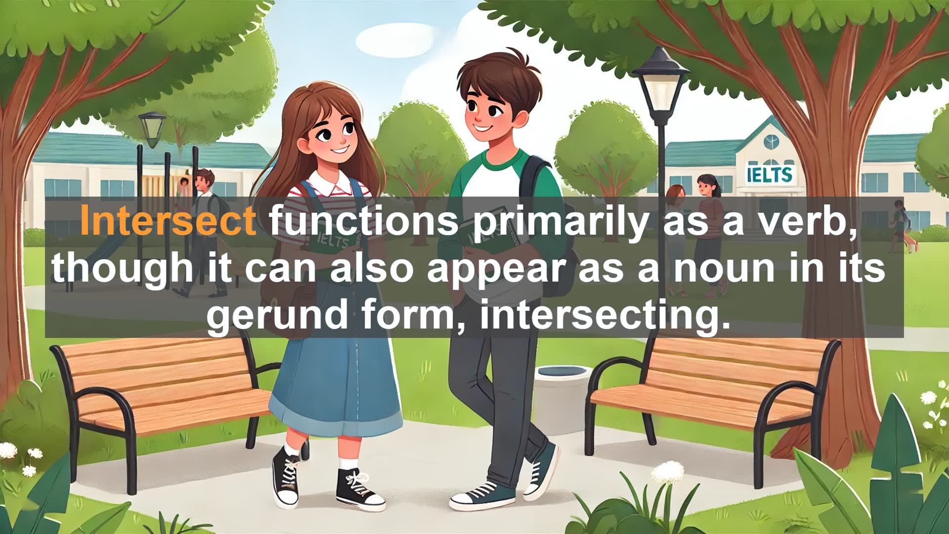 'Video thumbnail for 5000 Must Know IELTS 8.0 Vocabulary - Understanding 'Intersect': Meaning, Usage, and Common Mistakes'