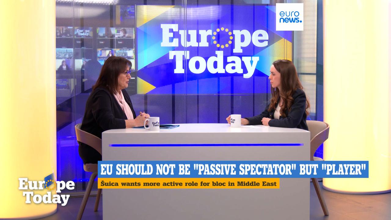 Video thumbnail for EU has not ‘legitimised’ Trump’s Board of Peace, Commissioner Šuica says