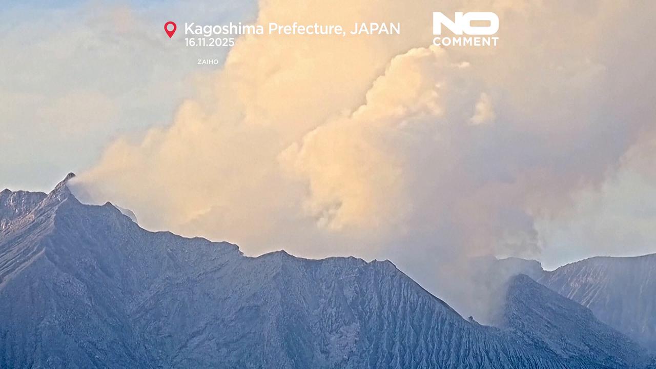 Video thumbnail for Sakurajima volcano erupts in Japan, sending ash high over Kagoshima