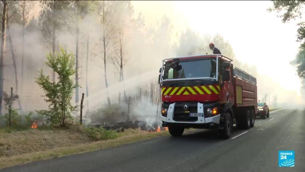 Video thumbnail for France on red alert for forest fires amid extreme heat