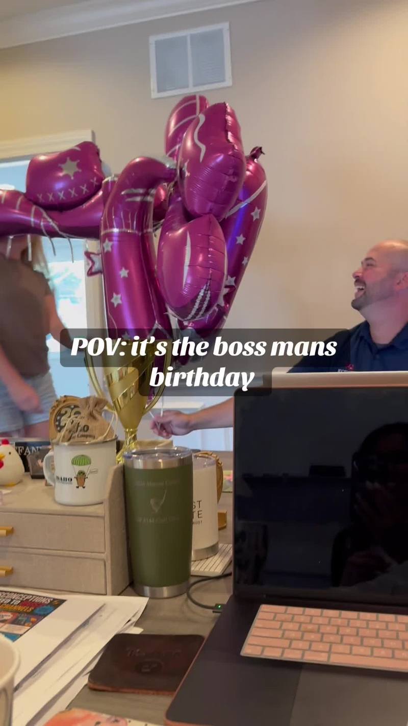 Video thumbnail for Office Staff Floods Boss with Hilariously Random Birthday Balloons
