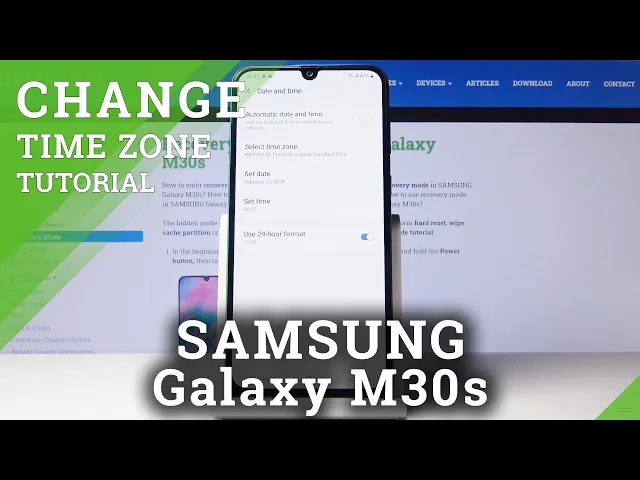 Video thumbnail for How to Set Up Date and Time in Samsung Galaxy M30s – Time Configuration