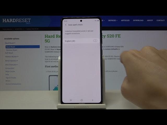 Video thumbnail for How to Activate Spell Checker on SAMSUNG Galaxy S20 FE 5G - Text Correction Options