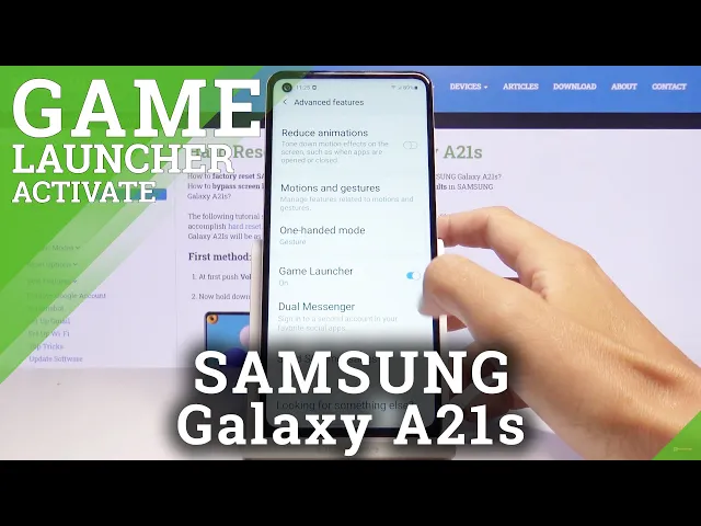 Video thumbnail for How to Activate Game Launcher in SAMSUNG Galaxy A21s – Set Up / Customize Game Launcher