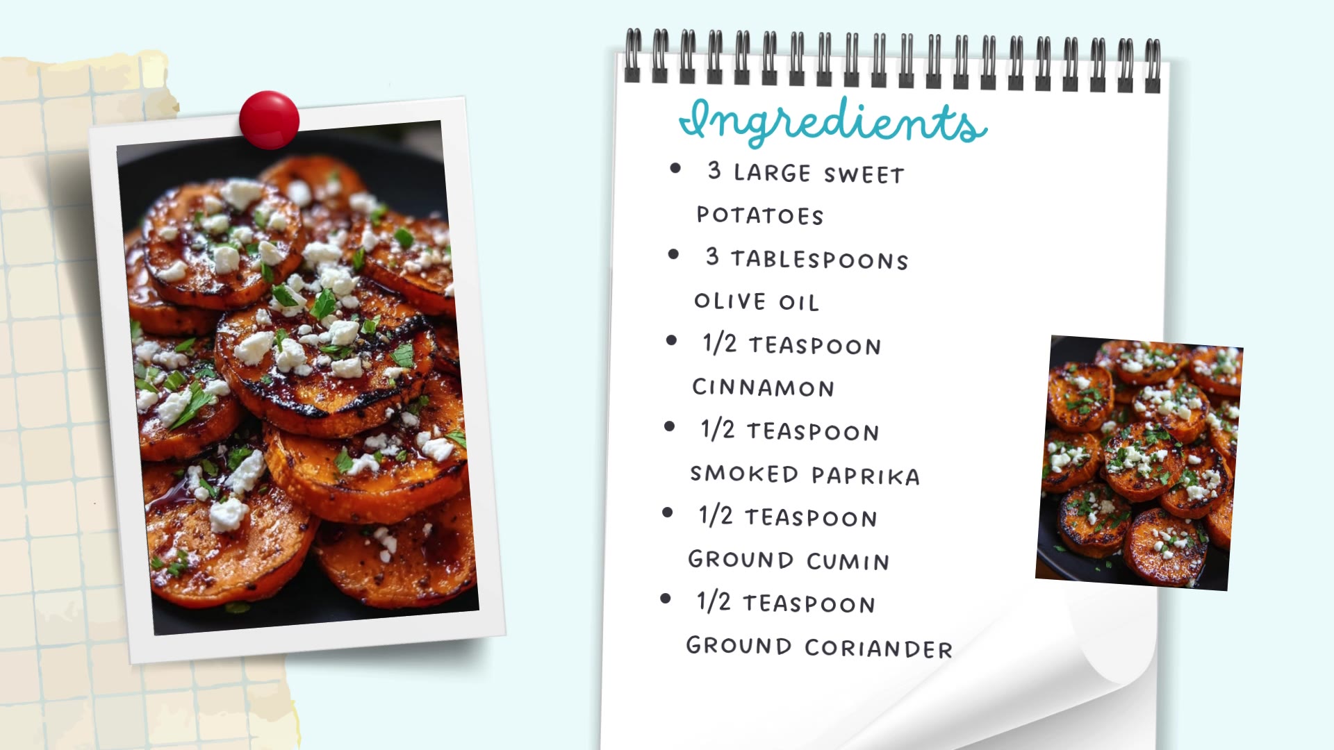 Video thumbnail for Roasted Sweet Potato Rounds with Honey and Feta – Sweet, Savory & Irresistible