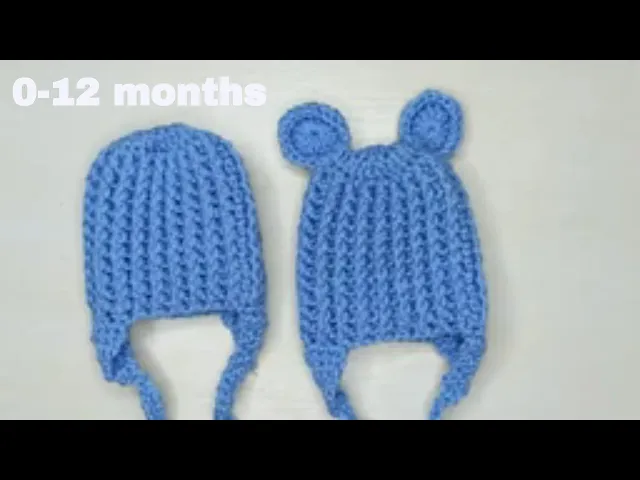 Video thumbnail for Easy Crochet Baby Hat / Crochet Newborn Beanie/ 0-12 Months Crochet Hat Tutorial
