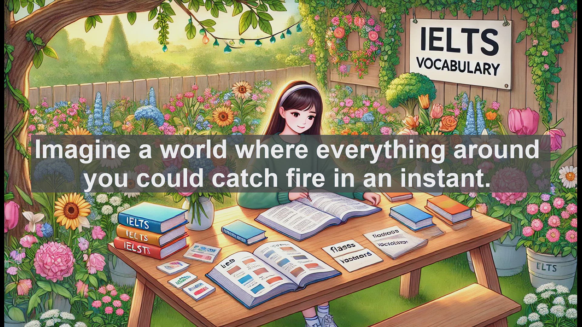 'Video thumbnail for 5000 Must Know IELTS 8.0 Vocabulary - Incombustible: The Fireproof Word You Need to Know'