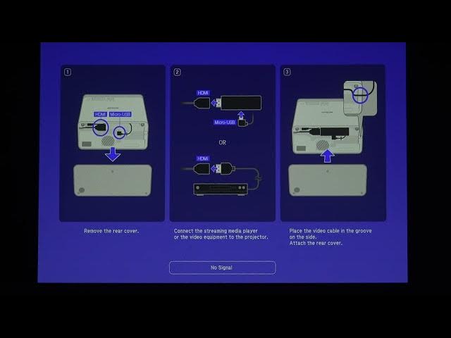 Video thumbnail for How To Change Light Output on Projector Epson EF-100B?
