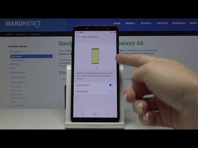 Video thumbnail for How to Enable LED Flash for Alerts on Samsung Galaxy A6 – Manage LED Notifications