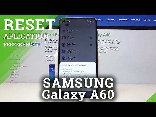 Video thumbnail for How to Reset App Preferences in SAMSUNG Galaxy A60 – Restore App Defaults