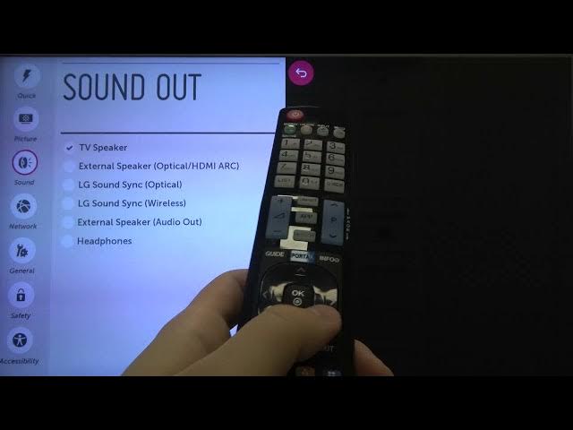 Video thumbnail for How to Switch Speaker to External or Headphones in LG LED Smart TV? (LG39LB650V)
