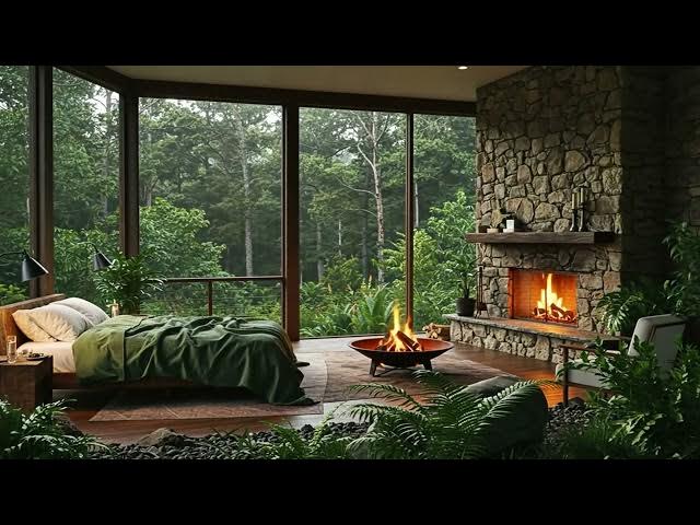 Video thumbnail for Sleeping and Relaxing inside Lovely Bedroom with Raining sound