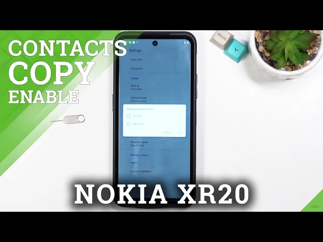 Video thumbnail for How to Copy Contacts From SIN Card to NOKIA XR20 Phone Storage - Copy Contact List