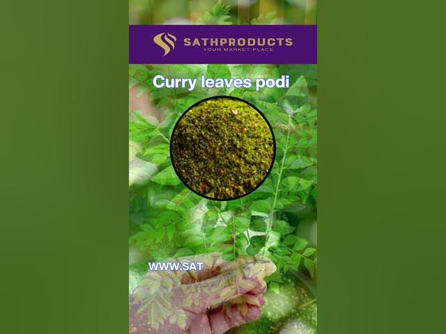 Video thumbnail for Health benefits of Curry leaves Podi