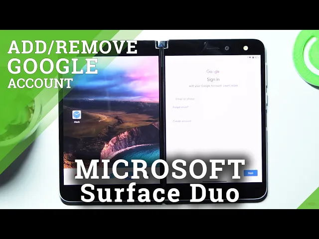 Video thumbnail for How to Add or Remove Google Account on MICROSOFT Surface Duo - Manage Google User