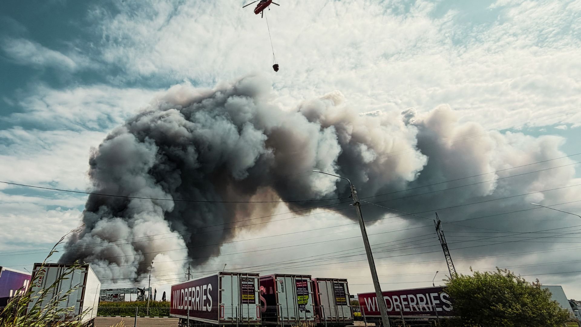 Video thumbnail for Wildberries Warehouse Burns as Kyiv Targets Russia’s Wartime Industry