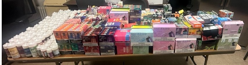 Video thumbnail for Hempstead man arrested after underage vape sales sting at Wantagh store
