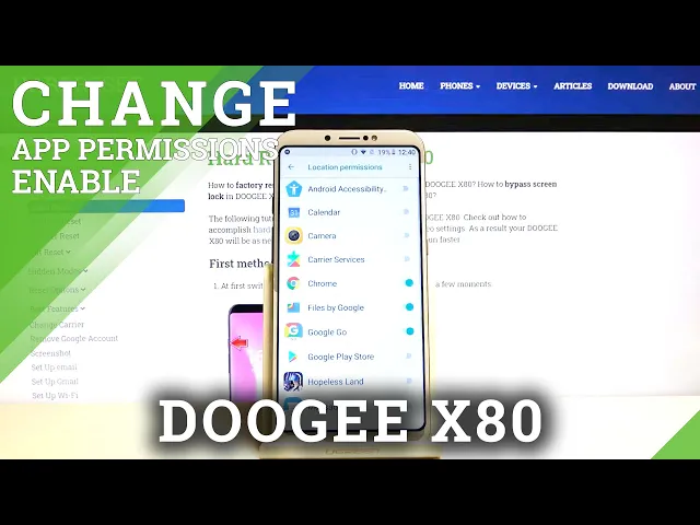 Video thumbnail for Apps Permissions on DOOGEE X80