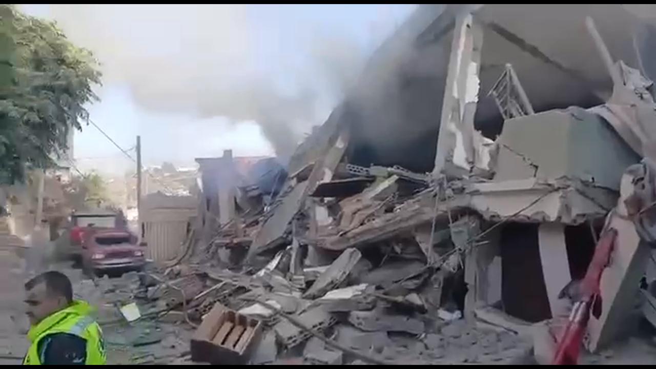Video thumbnail for Lebanon: Houses Levelled In Israeli Air Strikes.