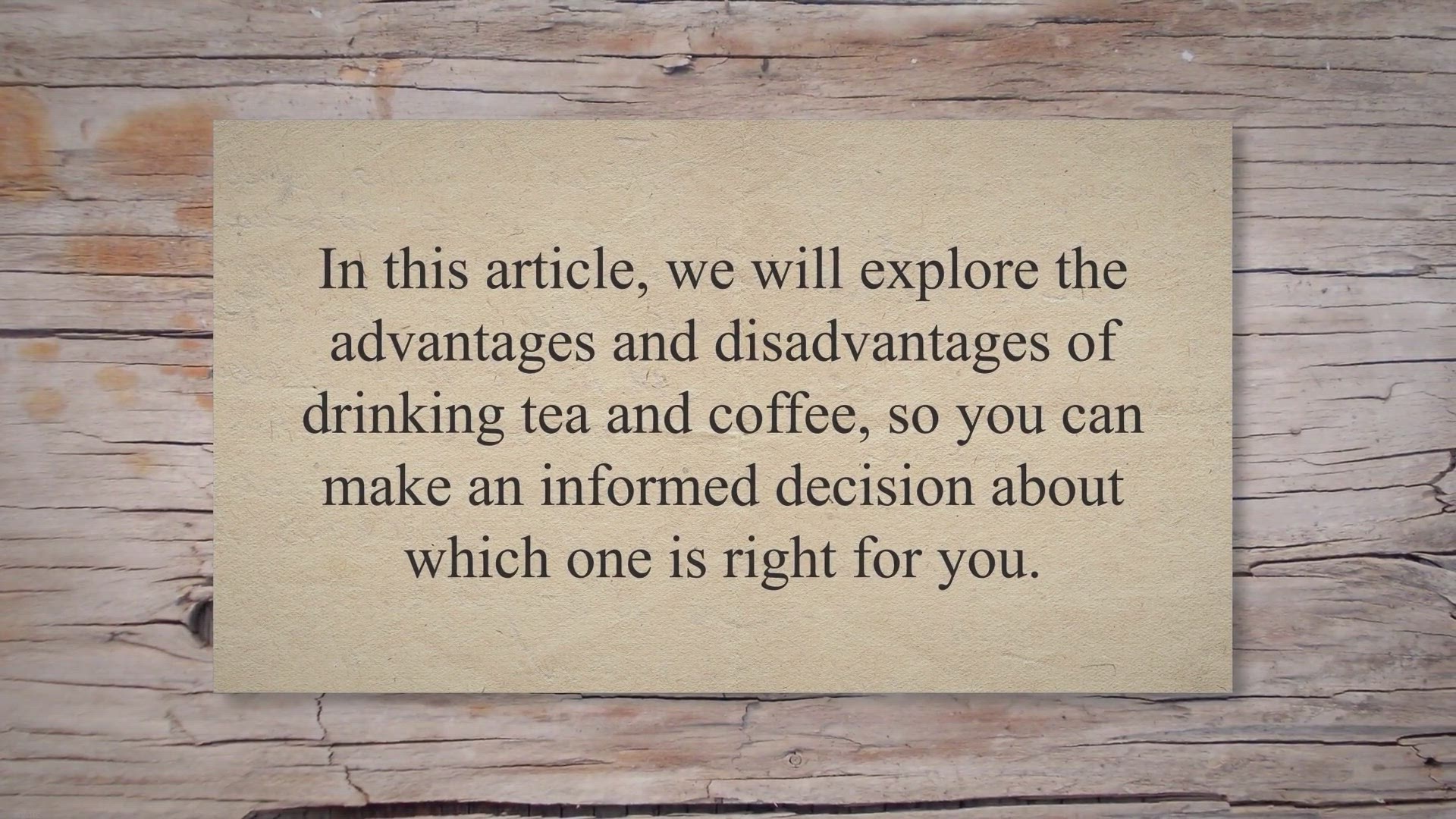 Video thumbnail for Tea vs Coffee | The Ultimate Guide to Choosing the Healthier Beverage