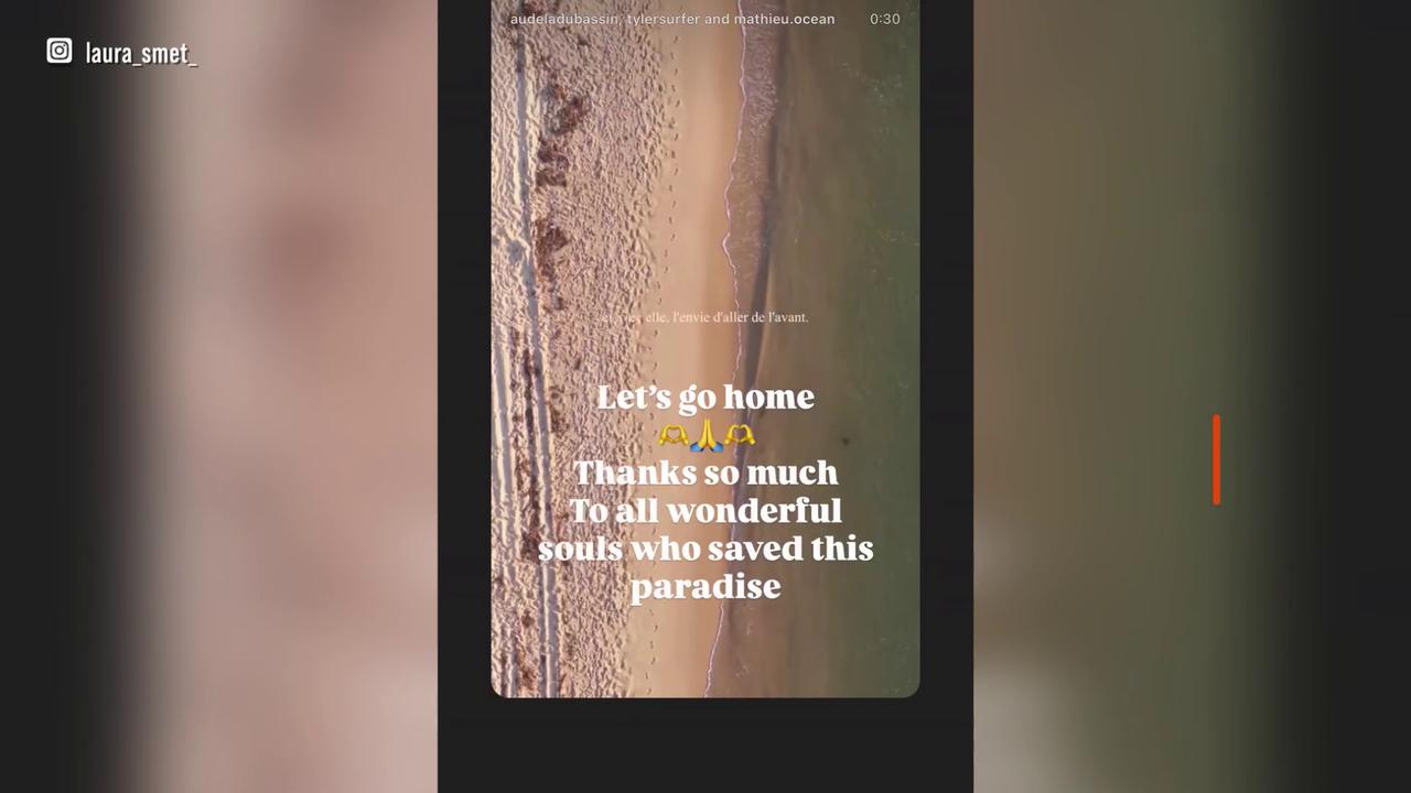 Video thumbnail for Laura Smet ravie de pouvoir rentrer chez elle au Cap Ferret.