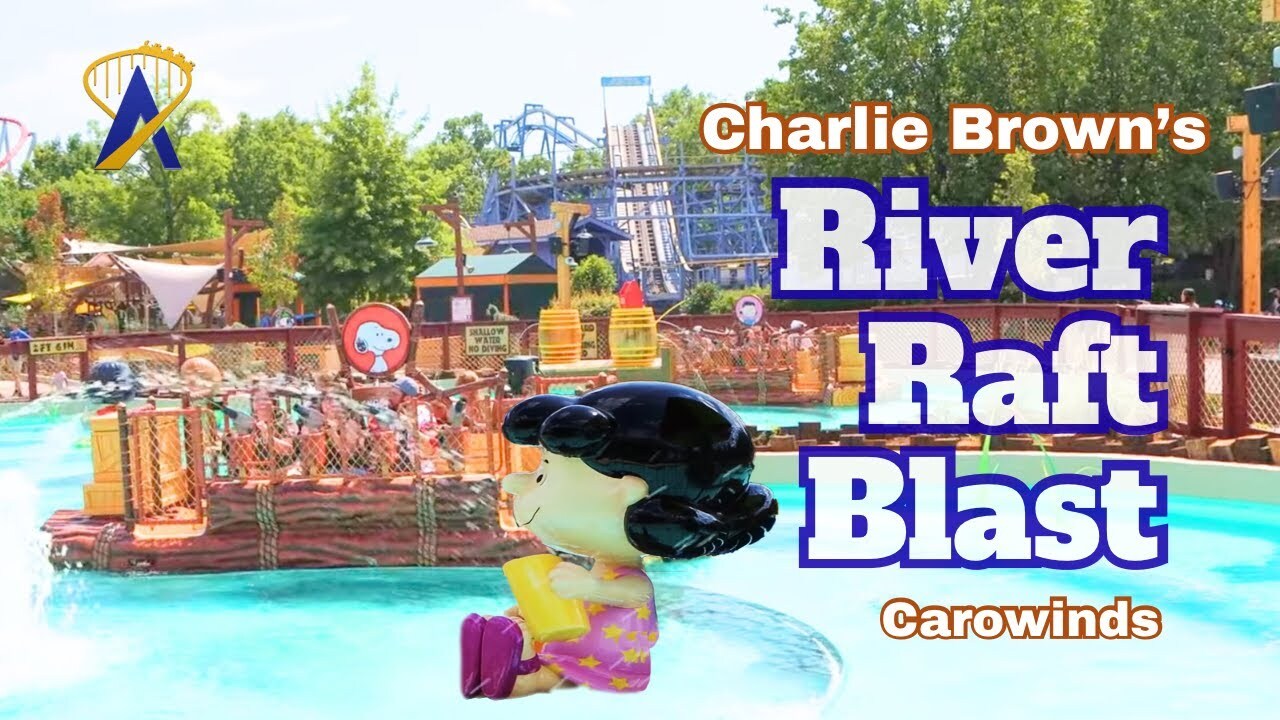'Video thumbnail for Charlie Brown's River Raft Blast - Carowinds'
