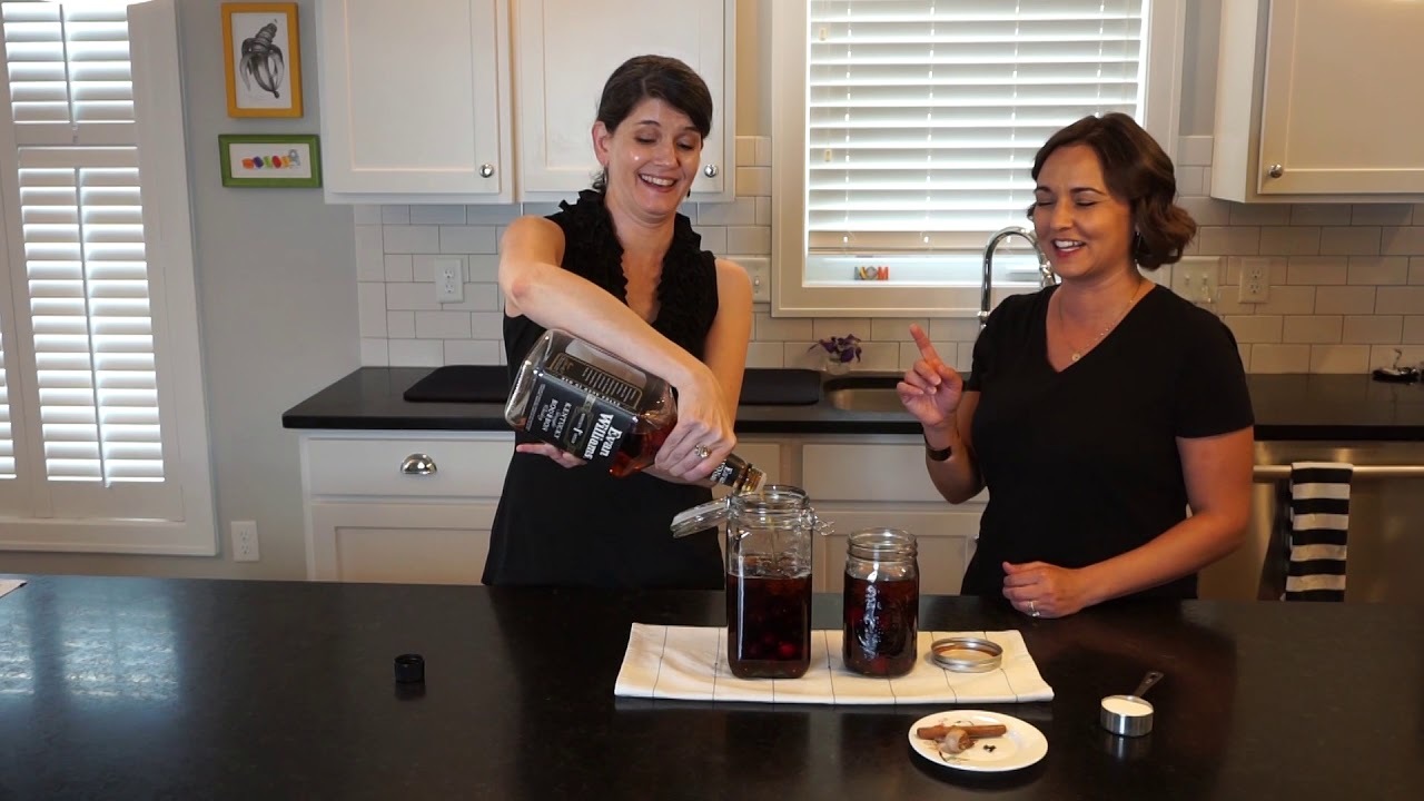Video thumbnail for How to Make Cherry Bounce - Homemade Liqueur
