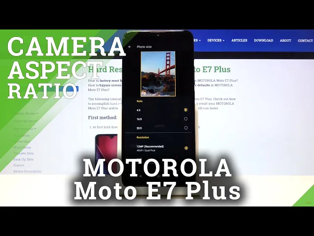 Video thumbnail for How to Switch Aspect Ratio on the Camera on MOTOROLA Moto E7 Plus – Adjust Aspect Ratio