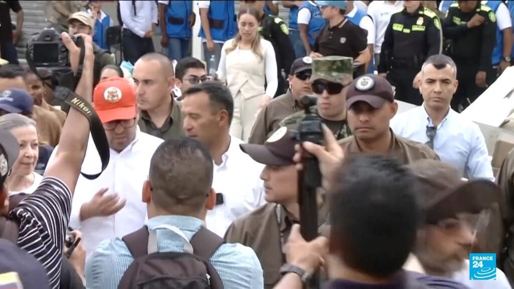 'Video thumbnail for Colombia reels after guerilla attacks'