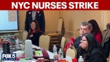 Video thumbnail for Nurses threatening to strike at some NYC hospitals