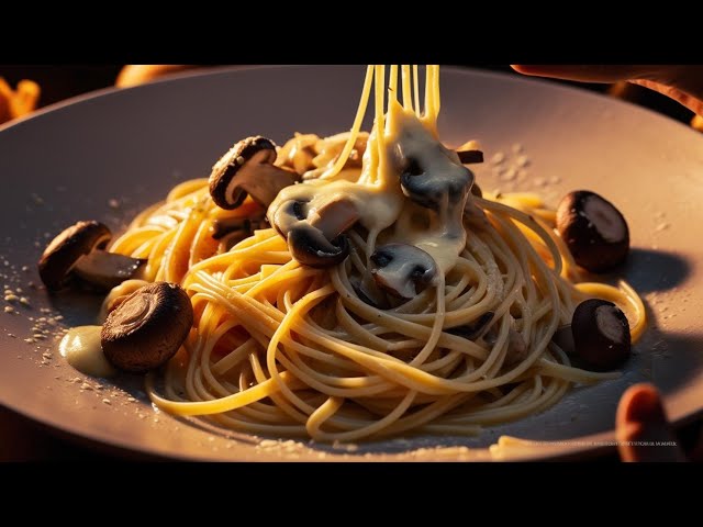 'Video thumbnail for Mushroom, Courgette, and Ricotta Pasta: A Creamy, Veggie-Packed Delight'