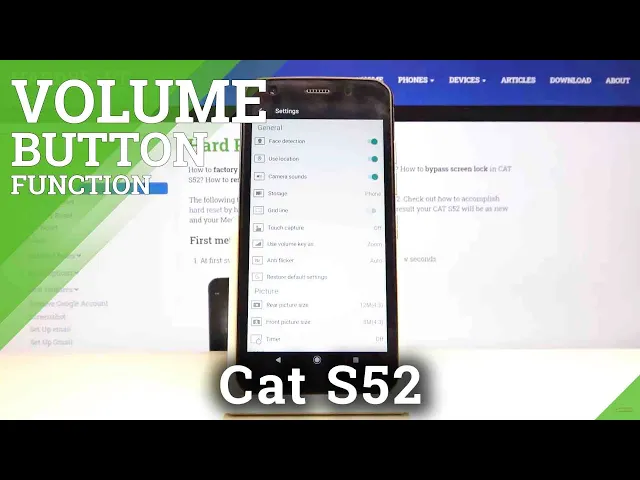 Video thumbnail for How to Change Volume Buttons Function in CAT S52 – Find Volume Keys Possible Functions