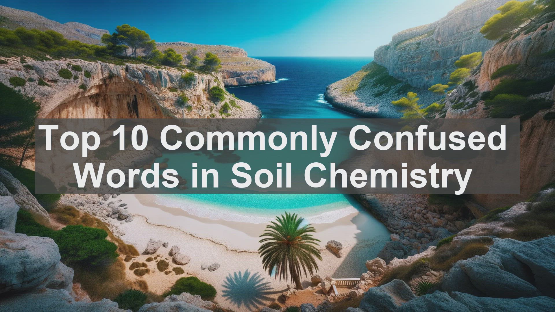 'Video thumbnail for Top 10 Commonly Confused Words in Soil Chemistry'