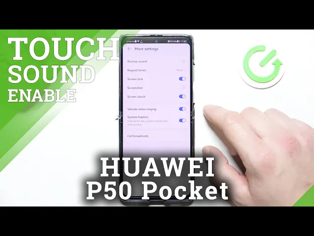 Video thumbnail for How to Enable and Disable Touch Sounds on HUAWEI P50 Pocket
